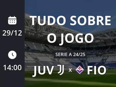 Juventus x Fiorentina: placar ao vivo, escalações, lances, gols e mais