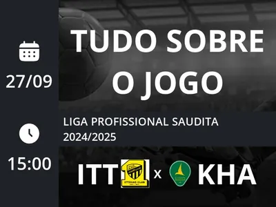 Al Ittihad x Al Khaleej: placar ao vivo, escalações, lances, gols e mais