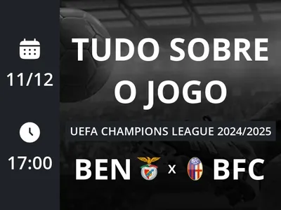 Benfica x Bologna: placar ao vivo, escalações, lances, gols e mais