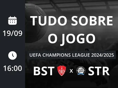 Brest x Sturm Graz: placar ao vivo, escalações, lances, gols e mais