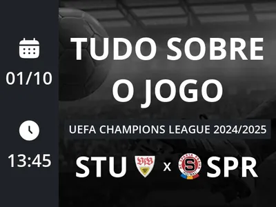 Stuttgart x Sparta Praga: placar ao vivo, escalações, lances, gols e mais