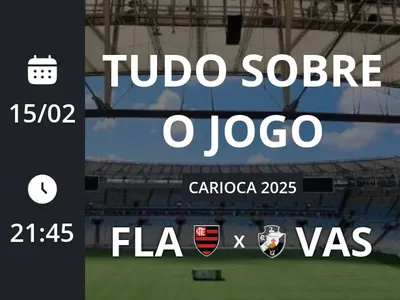 Flamengo x Vasco: placar ao vivo, escalações, lances, gols e mais