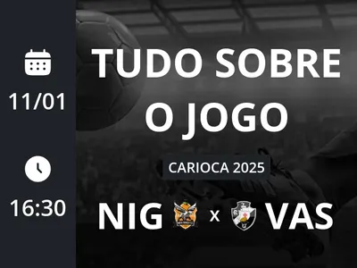 Nova Iguaçu x Vasco: placar ao vivo, escalações, lances, gols e mais