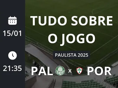 Palmeiras x Portuguesa-SP: que horas é o jogo hoje, onde vai ser e mais