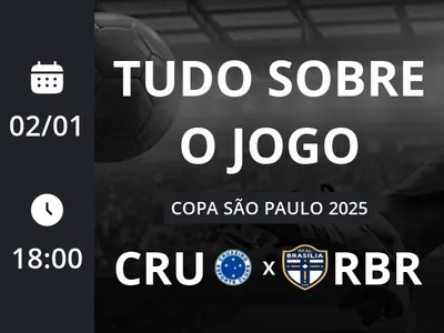 Cruzeiro Sub-20 x Real Brasília Sub-20: placar ao vivo, escalações, lances, gols e mais