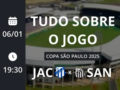 Jacyobá Sub-20 x Santos Sub-20: placar ao vivo, escalações, lances, gols e mais