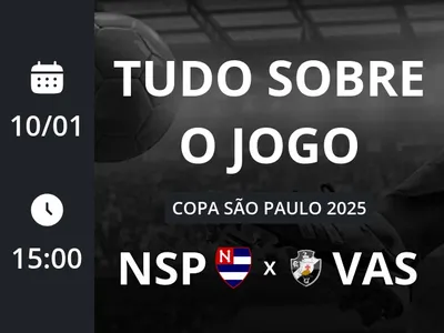 Nacional-SP Sub-20 x Vasco Sub-20: placar ao vivo, escalações, lances, gols e mais