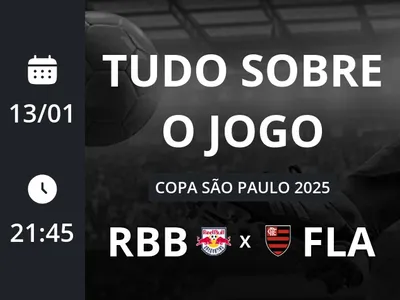 Red Bull Bragantino Sub-20 x Flamengo Sub-20: placar ao vivo, escalações, lances, gols e mais