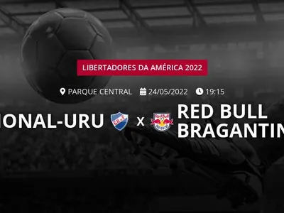 Nacional-URU x Red Bull Bragantino: que horas é o jogo hoje, onde vai ser e mais