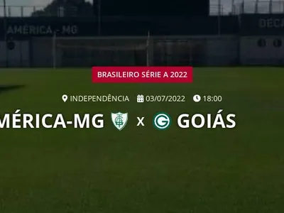 América-MG x Goiás: placar ao vivo, escalações, lances, gols e mais