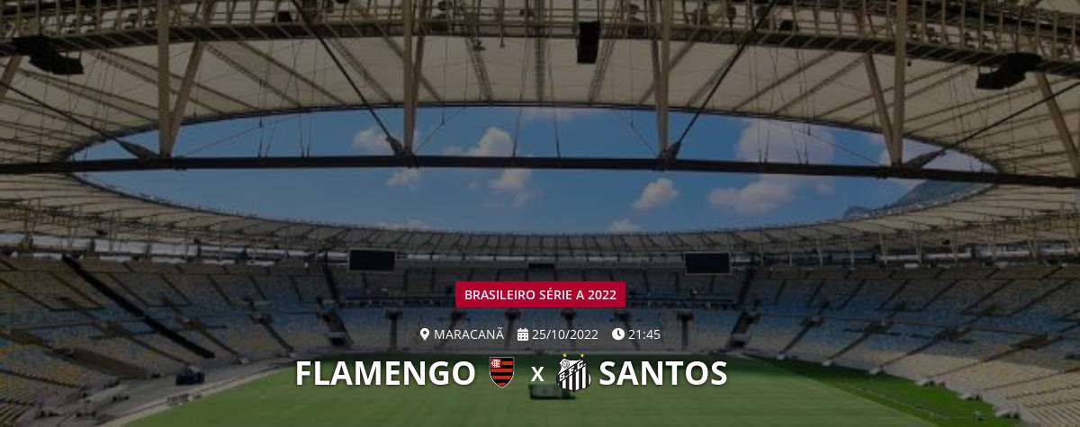FLAMENGO X SANTOS AO VIVO DIRETO DO MARACANÃ - BRASILEIRÃO 2022