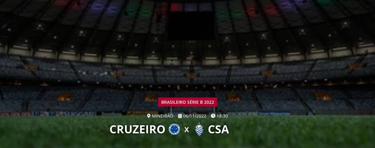 06-11-2022 - Brasileirao Serie B - Cruzeiro vs CSA - Foto-…