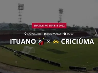 Ituano x Criciúma: placar ao vivo, escalações, lances, gols e mais