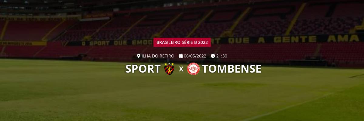 Em jogo agitado, Sport vence Tombense na Ilha do Retiro pela Série B -  VAVEL Brasil