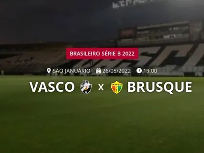 Vasco x Brusque: placar ao vivo, escalações, lances, gols e mais