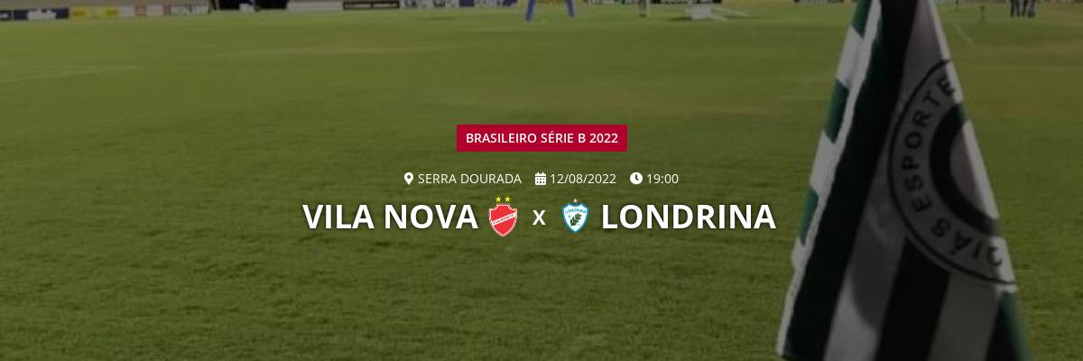 Vila Nova sai atrás, vira o jogo, mas cede empate ao Londrina nos acréscimos
