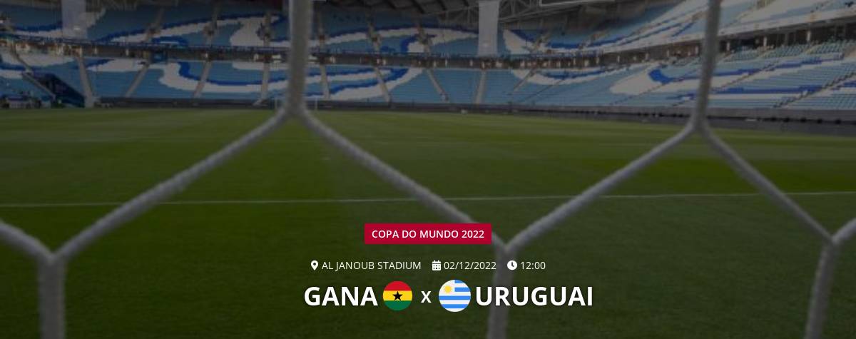 Gana x Uruguai AO VIVO: Siga TUDO da Copa do Mundo no Qatar em