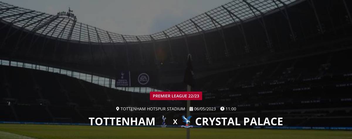 Crystal palace x Tottenham ao vivo e com Imagens Live