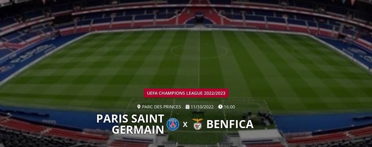 TV Aratu transmite jogo entre Paris Saint German e Benfica pela