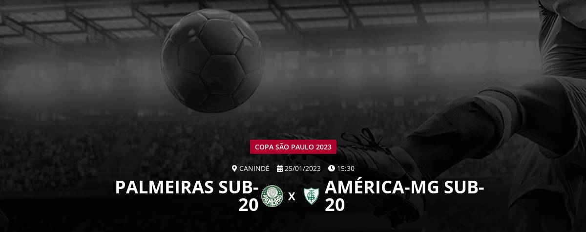 Palmeiras 2 x 1 América-MG  Copa SP de Futebol Júnior: melhores