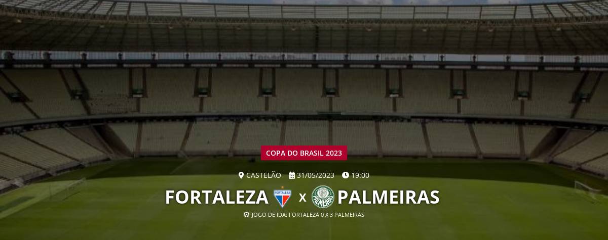 Após apagão, Fortaleza x Palmeiras é encerrado com empate e