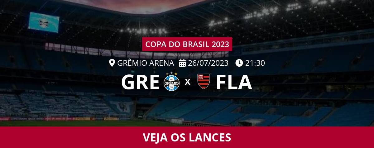 Flamengo x Grêmio - AO VIVO - 16/08/2023 - Copa do Brasil 