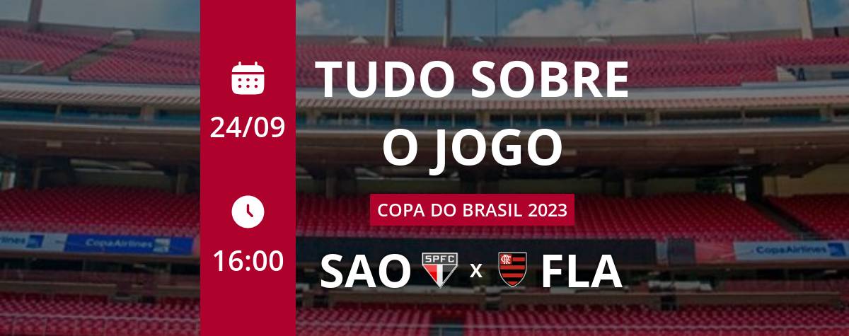 Nesse Domingo dia 24 se enfrentam São Paulo x Flamengo em um jogo