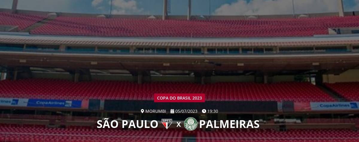 SÃO PAULO X PALMEIRAS - 05/07/2023 - COPA DO BRASIL - AO VIVO 