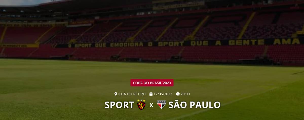 Palpites Copa do Brasil: Sport x São Paulo - 17/05/2023