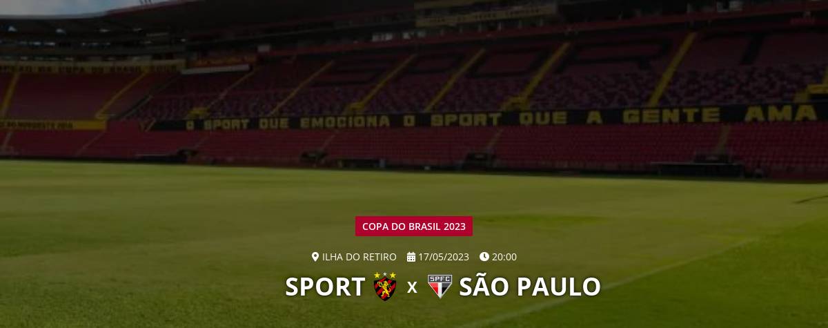 Copa do Brasil 2023: SPORT X SPFC – @