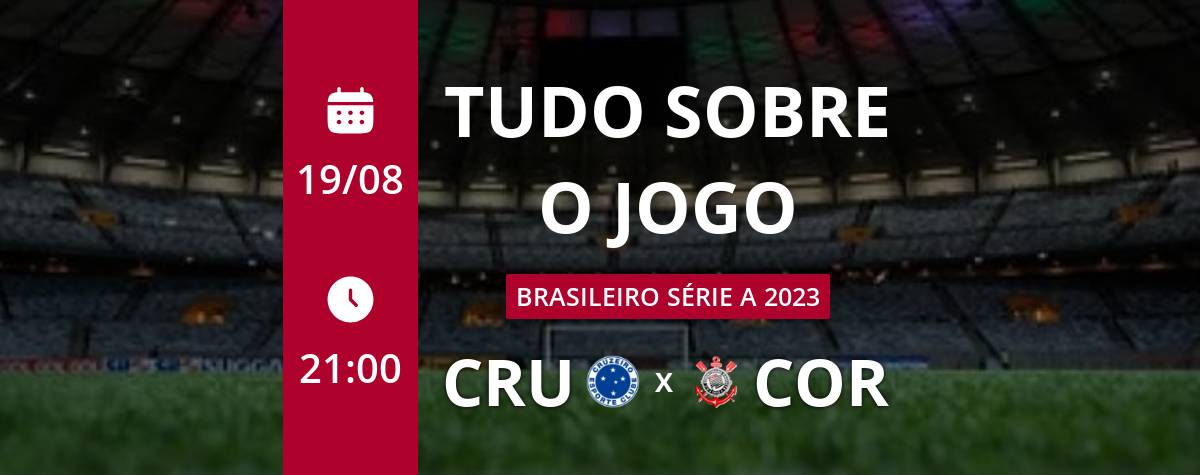 Placar Ao Vivo: Cruzeiro x Corinthians pelo Campeonato Brasileiro
