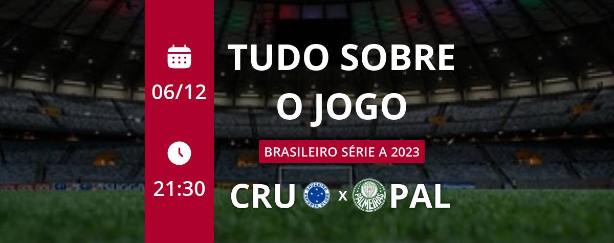 Pré jogo de CRUZEIRO X PALMEIRAS - INFORMAÇÕES DO JOGO 