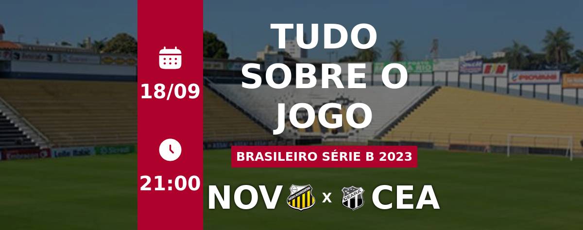 Novorizontino x Ceará ao vivo pelo Brasileirão Série B 2023; siga  transmissão