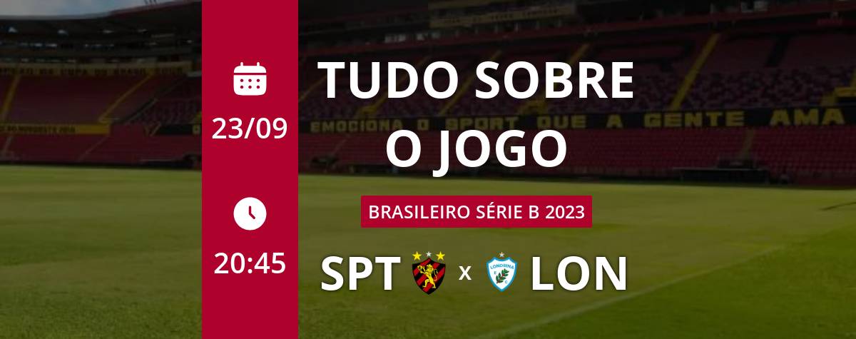 SÉRIE B - LONDRINA 1 X 2 SPORT - 45 MINUTOS 