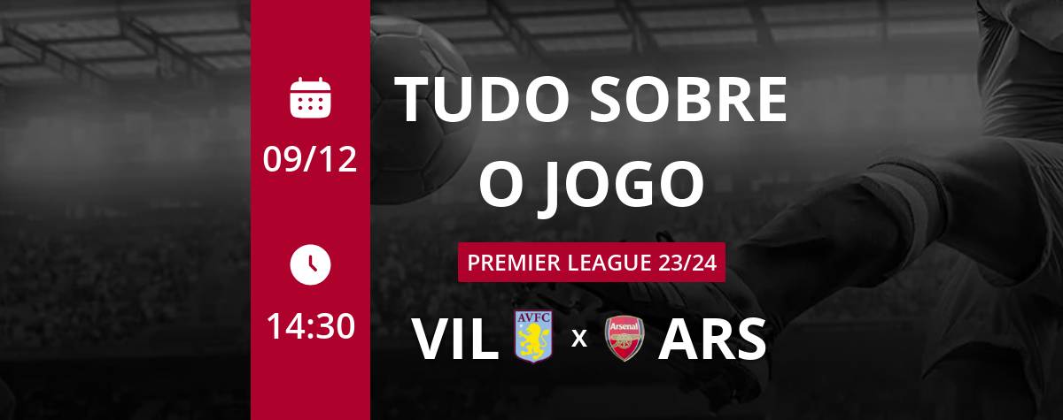 ASTON VILLA X ARSENAL AO VIVO - DIRETO DO VILLA PARK - PREMIER