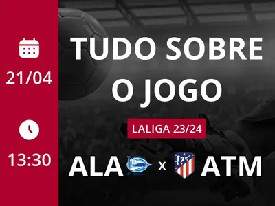 Alavés x Atlético de Madrid: placar ao vivo, escalações, lances, gols e mais