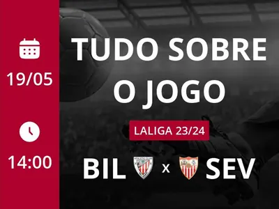 Athletic Bilbao x Sevilla: que horas é o jogo hoje, onde vai ser e mais