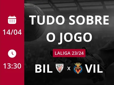 Athletic Bilbao x Villarreal: que horas é o jogo hoje, onde vai ser e mais