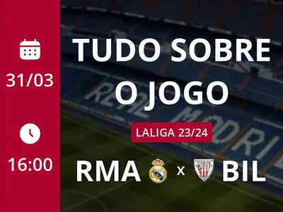 Real Madrid x Athletic Bilbao: que horas é o jogo hoje, onde vai ser e mais