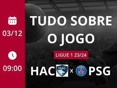 Le Havre x Paris Saint Germain: que horas é o jogo hoje, onde vai ser e mais