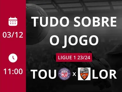 Toulouse x Lorient: que horas é o jogo hoje, onde vai ser e mais