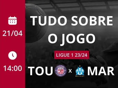 Toulouse x Marseille: que horas é o jogo hoje, onde vai ser e mais
