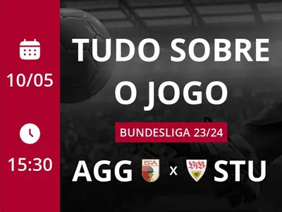 Augsburg x Stuttgart: que horas é o jogo hoje, onde vai ser e mais