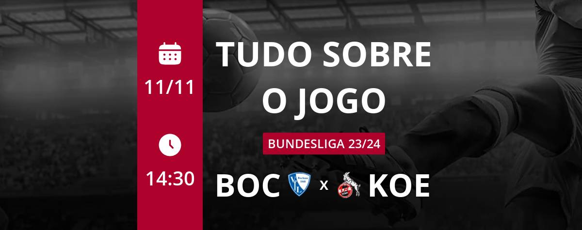 Bochum x Colônia: que horas é o jogo hoje, onde vai ser e mais