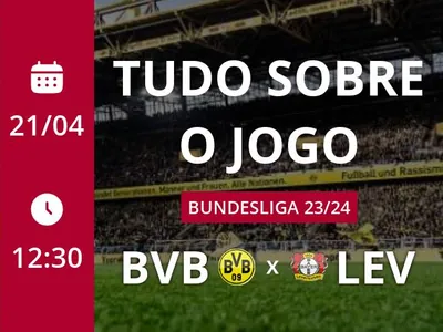 Borussia Dortmund x Bayer Leverkusen: que horas é o jogo hoje, onde vai ser e mais