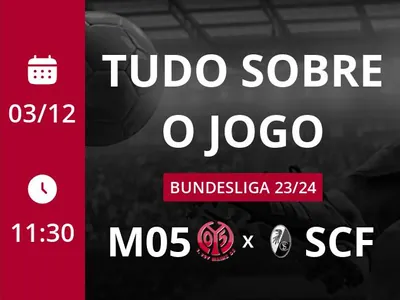 Mainz 05 x Freiburg: que horas é o jogo hoje, onde vai ser e mais