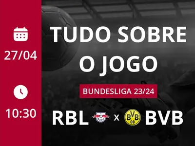 RB Leipzig x Borussia Dortmund: que horas é o jogo hoje, onde vai ser e mais