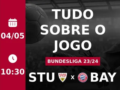 Stuttgart x Bayern: placar ao vivo, escalações, lances, gols e mais