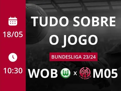 Wolfsburg x Mainz 05: que horas é o jogo hoje, onde vai ser e mais