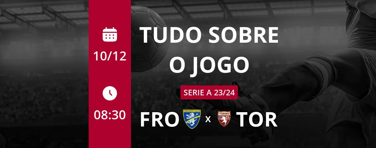 Torino x Frosinone ao vivo hoje, quinta-feira (02/10)